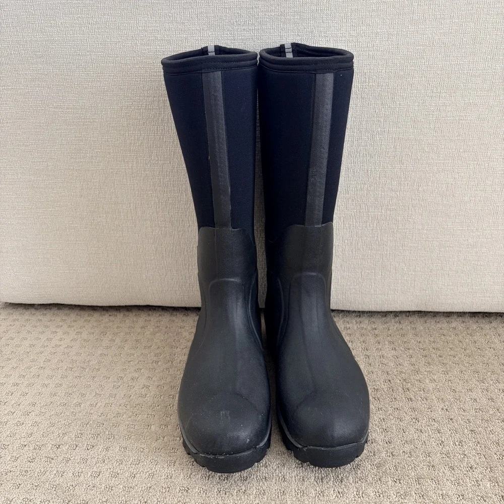 Muck Boot Arctic Sport Pull on Boots M11 W12 Black Tall Waterproof  Soft Toe